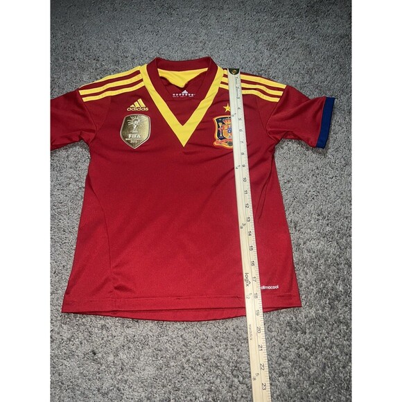 Adidas Spain 2010 Fifa‎ World Cup Champions Red Soccer Jersey Football Kit XS - Picture 2 of 6